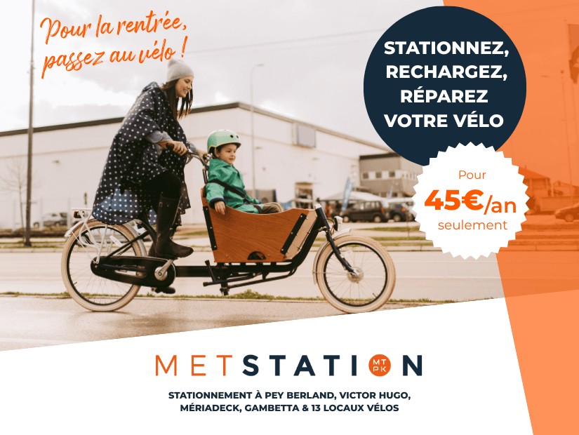 abonnement METSTATION pour parkings vélos sur bordeaux pour seulement 45€/an