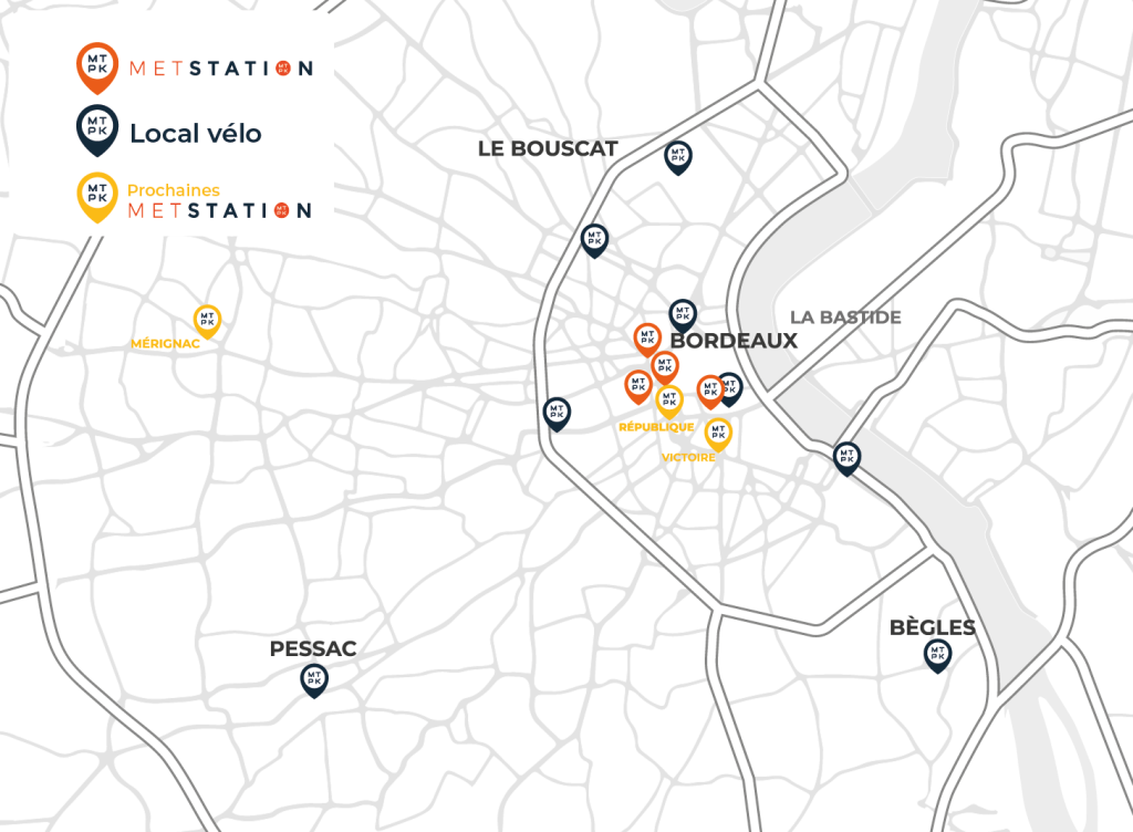 Ensemble des locaux vélos de METPARK