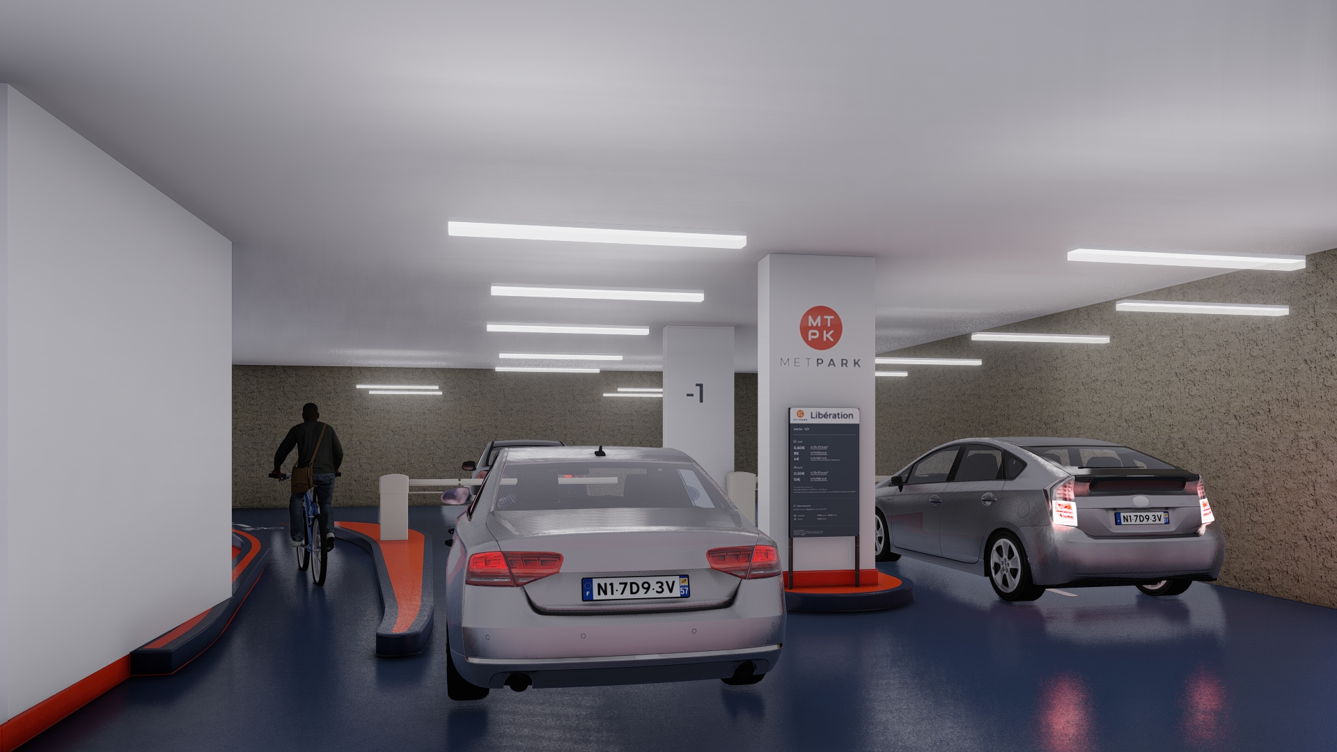 Projection rénovation parking Porte de Bordeaux_accès ticketless innovant