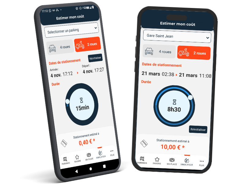 Visuel App simulateur prix horaire METPARK